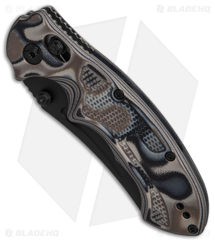 Viking Tactics Patriot Bar Lock Knife Brown Lava G-10 (3.1" Black)