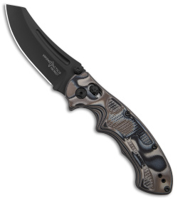 Viking Tactics Patriot Bar Lock Knife Brown Lava G-10 (3.1" Black)