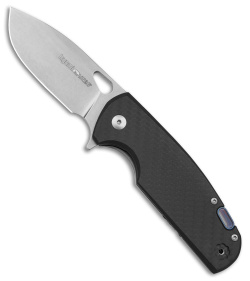 Viper Knives Kyomi Flipper Knife Black Carbon Fiber Ti (3.25" Stonewash) V5934FC