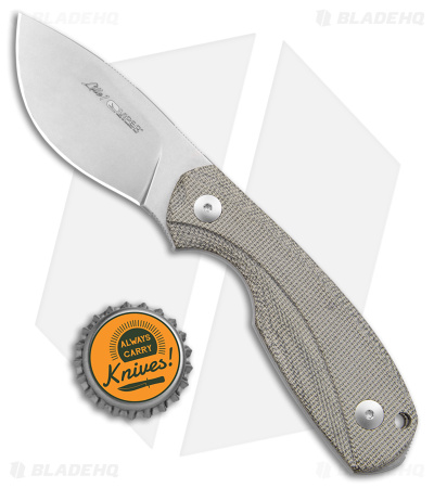 Viper Lille1 CG Fixed Blade Knife Green Micarta Canvas (2.8" Stonewash)