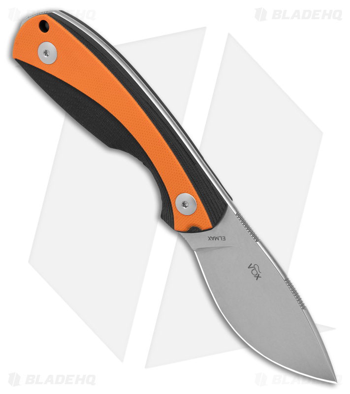 Viper Lille1 GBO Fixed Blade Knife Black/Orange G10 (2.8" Stonewash)
