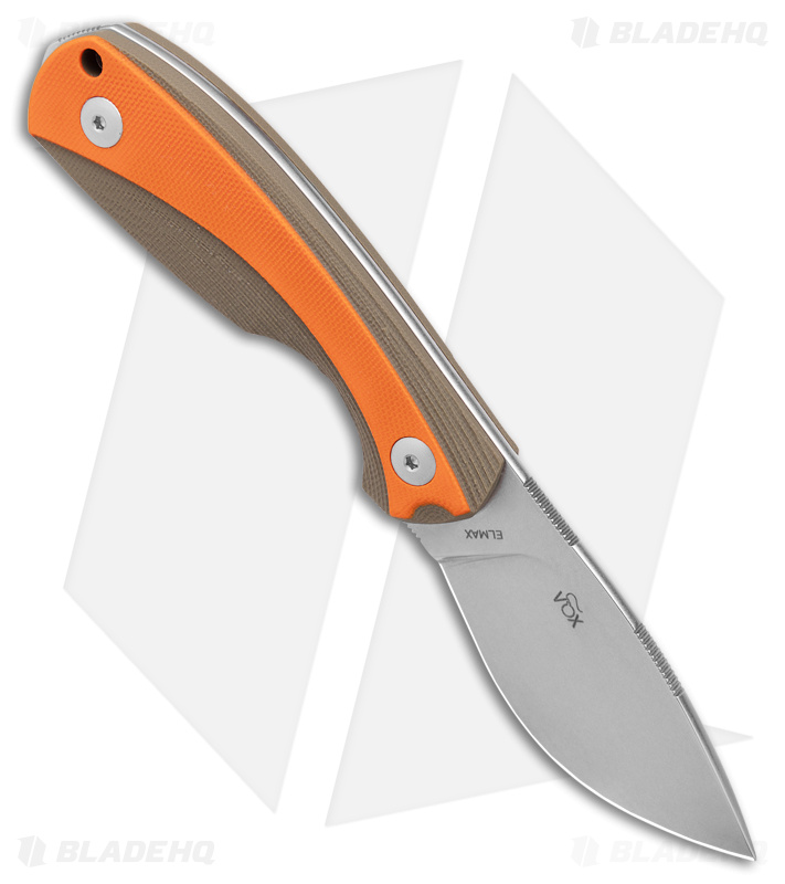 Viper Lille1 GGO Fixed Blade Knife Green/Orange G-10 (2.8" Stonewash)