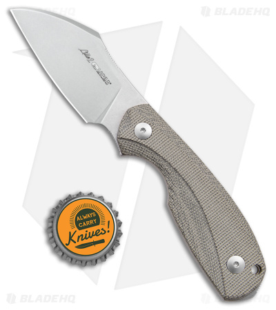 Viper Lille2 CG Fixed Blade Knife Green Micarta (2.8" Stonewash)
