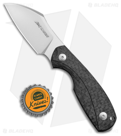 Viper Lille2 FC Fixed Blade Knife Black Carbon Fiber (2.8" Stonewash)