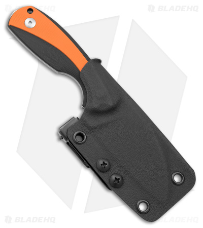 Viper Lille2 GBO Fixed Blade Knife Black/Orange G-10 (2.8" Stonewash)