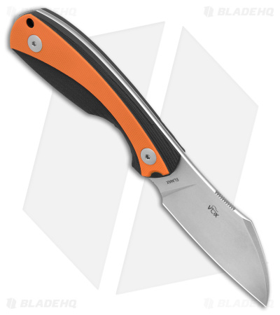 Viper Lille2 GBO Fixed Blade Knife Black/Orange G-10 (2.8" Stonewash)