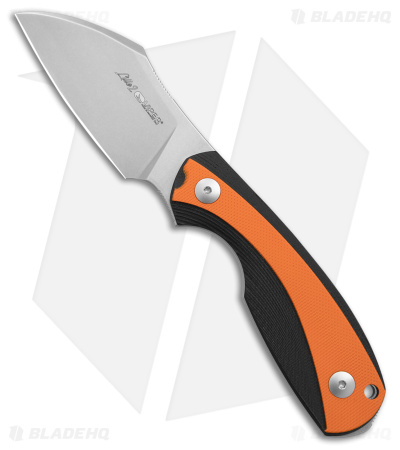 Viper Lille2 GBO Fixed Blade Knife Black/Orange G-10 (2.8" Stonewash)