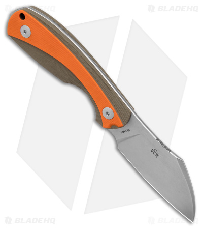 Viper Knives Lille2 GGO Fixed Blade Knife Green/Orange G-10 (2.8" Stonewash)
