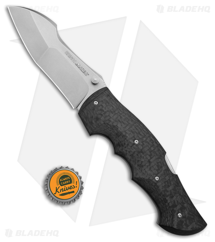 Viper Knives Rhino 1 Lockback Knife Carbon Fiber (4.25" Stonewash)