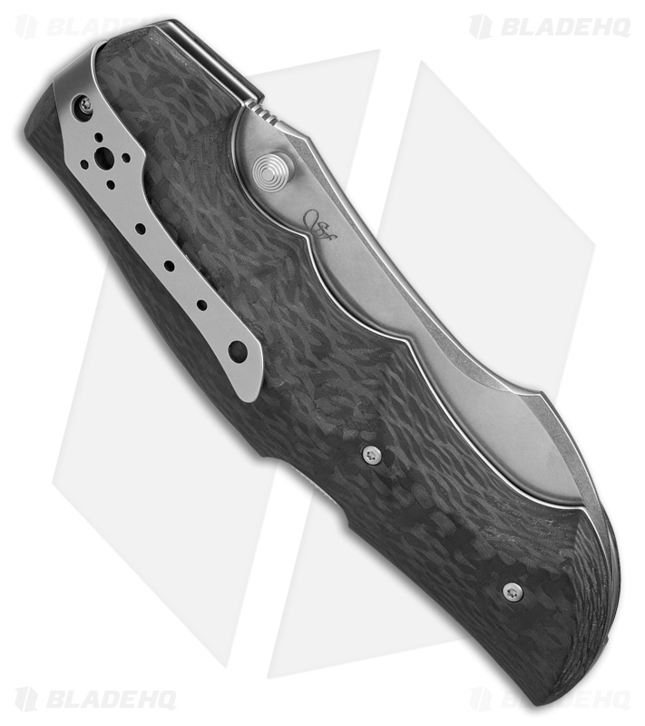 Viper Knives Rhino 1 Lockback Knife Carbon Fiber (4.25" Stonewash)