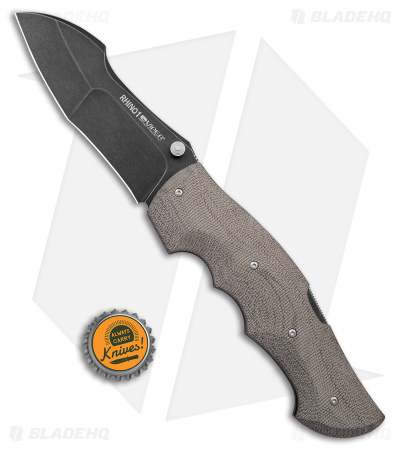 Viper Rhino 1 Lockback Knife Green Micarta (4.25" Black)