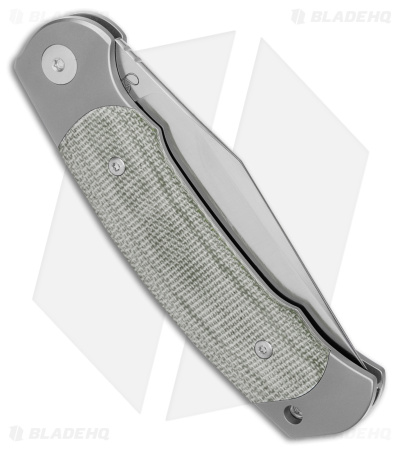 Viper Twin Slip Joint Knife Green Micarta (3" Satin)