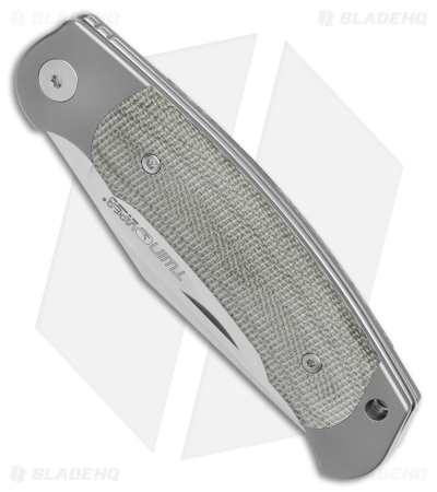 Viper Twin Slip Joint Knife Green Micarta (3" Satin)