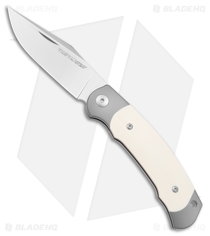 Viper Twin Slip Joint Knife Ivory G-10 (3" Satin)
