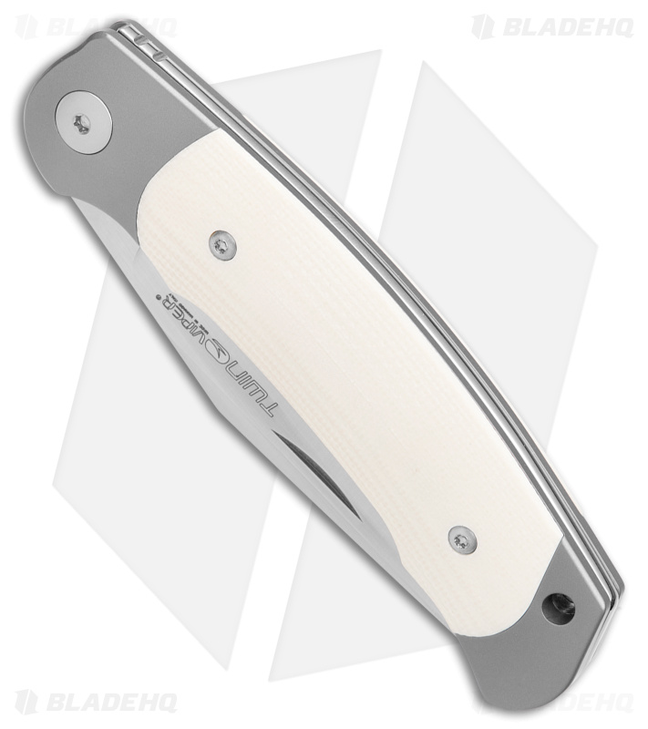 Viper Twin Slip Joint Knife Ivory G-10 (3" Satin)