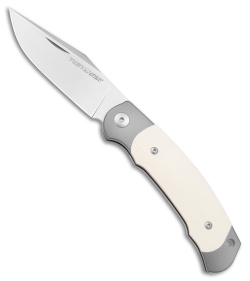 Viper Twin Slip Joint Knife Ivory G-10 (3" Satin)