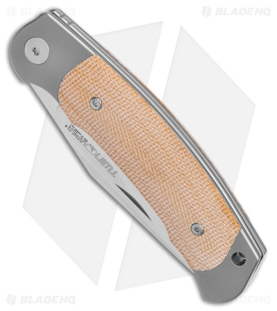 Viper Twin Slip Joint Knife Natural Micarta (3" Satin)