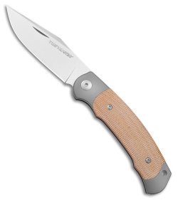 Viper Twin Slip Joint Knife Natural Micarta (3" Satin)