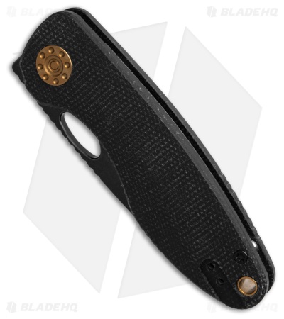 Vosteed Acorn Liner Lock Knife Black Micarta (2.9" Black Stonewash)