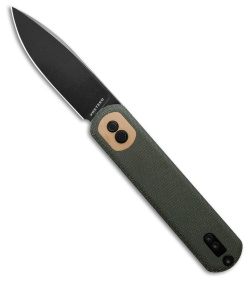 Vosteed Corgi Treklock Knife Green Micarta (3" Black) CG3SVM1