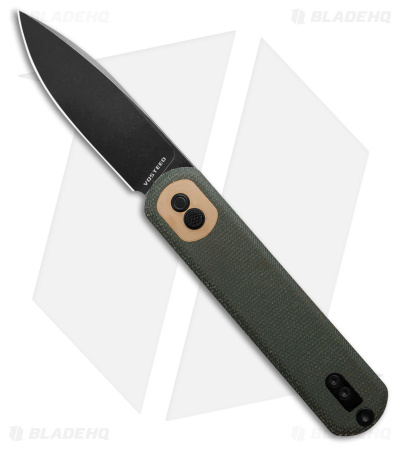 Vosteed Corgi Knife Green Micarta (Black) CG3SVM1 - Blade HQ