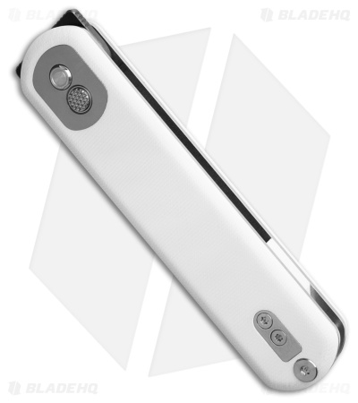 Vosteed Corgi Treklock Knife White G-10 (3" Black) CG3S01