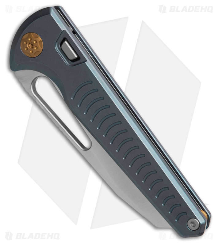 Vosteed Gavko Leopard Top Liner Lock Knife Blue Titanium (3.4" Satin)