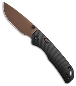 Vosteed Marten Top Liner Lock Knife Black Aluminum (3&quot; Copper) | 222018