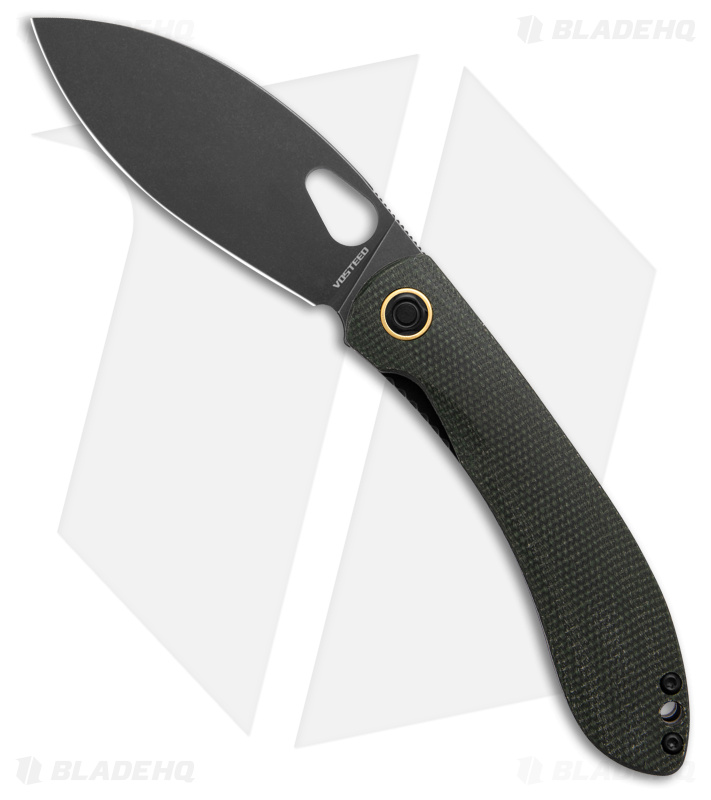 Vosteed Nightshade Thumb Hole/Green Micarta/Black - Blade HQ