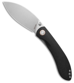 Vosteed Nightshade Linerlock Black Micarta (3.3" Satin Nitro-V)