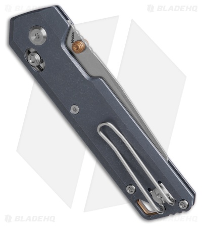 Vosteed Parallel Crossbar Lock Knife Blue Titanium (3" SW) A3504