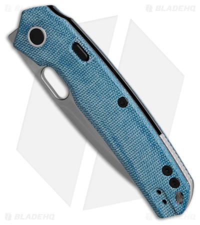 Vosteed Psyop Top Liner Lock Knife Blue Micarta (3.5" Satin)