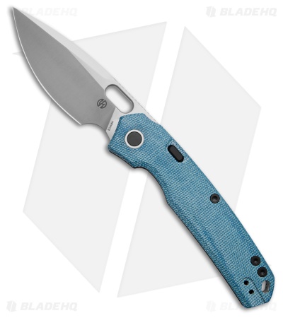 Vosteed Psyop Top Liner Lock Knife Blue Micarta (3.5" Satin)