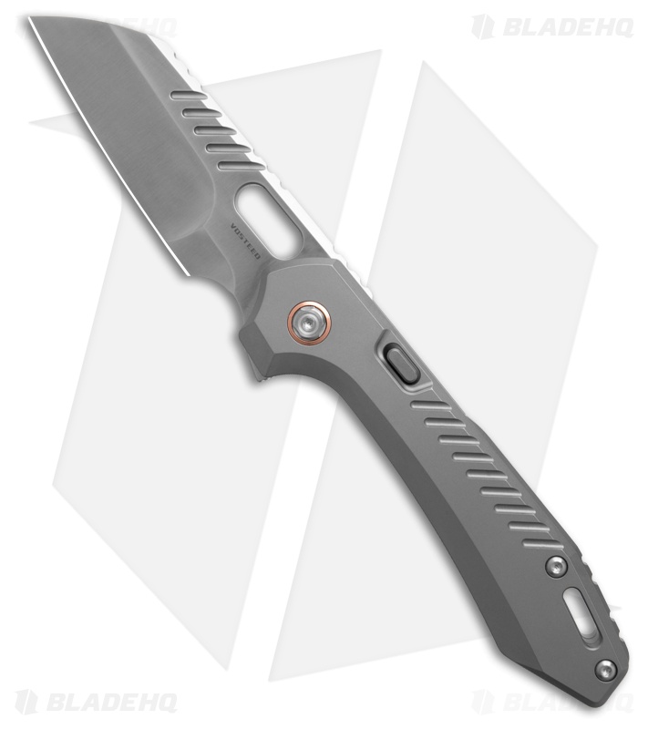 Vosteed RSKAOS Sheepsfoot Top Liner Lock Knife Ti + Satin