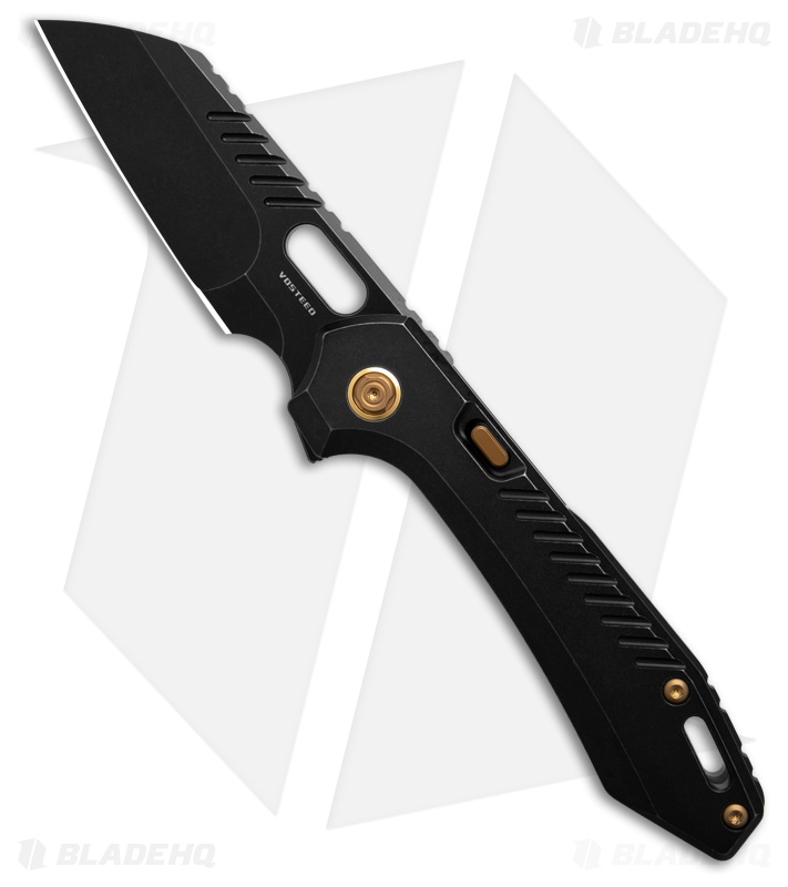 Vosteed RSKAOS Sheepsfoot Top Liner Lock Knife Black Ti