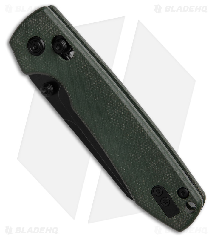 Vosteed Raccoon Crossbar Lock Green Micarta - Blade HQ