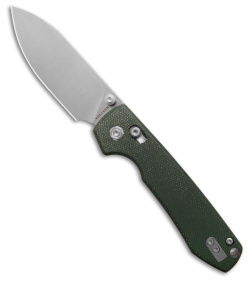 Vosteed Raccoon Crossbar Lock Knife Green Micarta (3.4" Satin)