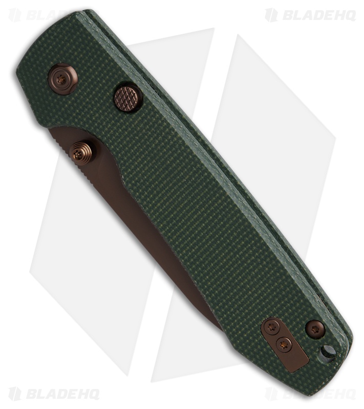 Vosteed Raccoon Top Liner Lock Knife Green Micarta (3.25