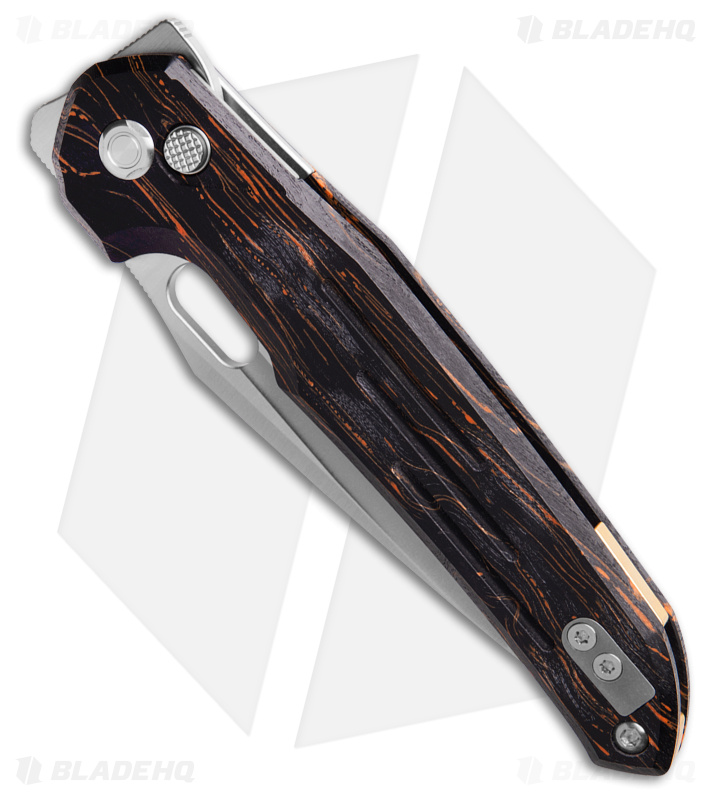 Vosteed Thunderbird Knife Black/Orange G-10 (Sat) - Blade HQ