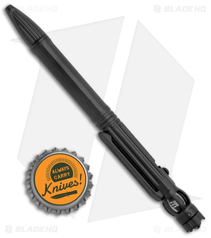 WE Knife Co. Baculus Black SW Titanium Pen 5.38" w/ Spinner Bearing Top TP-07B