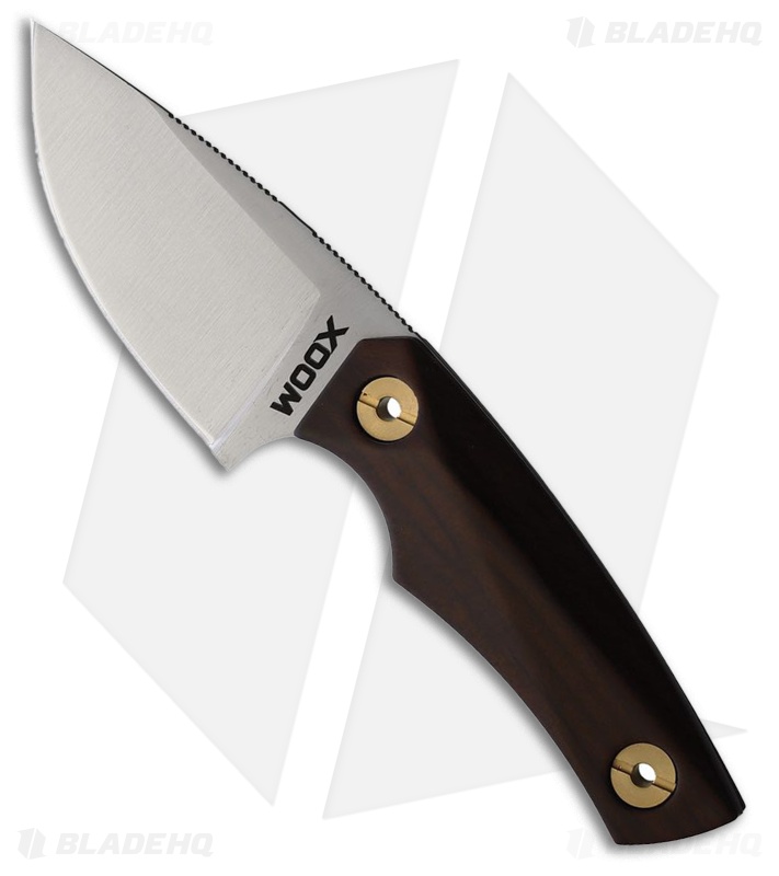 バッドボーイズ WOOX Bad Boy Drop Point Fixed Blade Knife American Walnut Satin