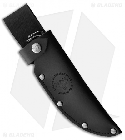 WOOX Rock62 X-GRIP Fixed Blade Knife Black Micarta (4.5" Stonewash)