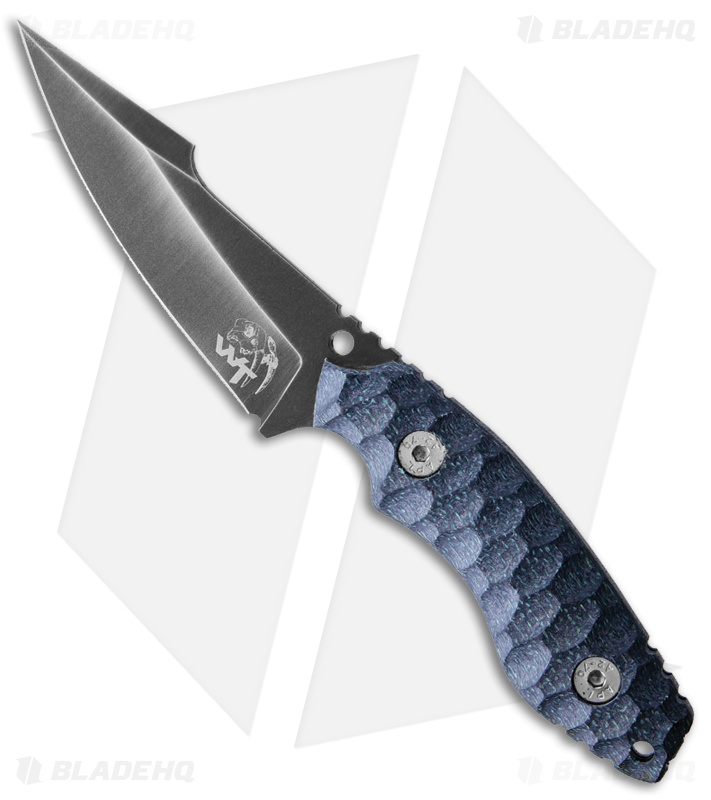 Wander Tactical Barracuda Fixed Blade Knife Black Micarta (3.9" Gray)