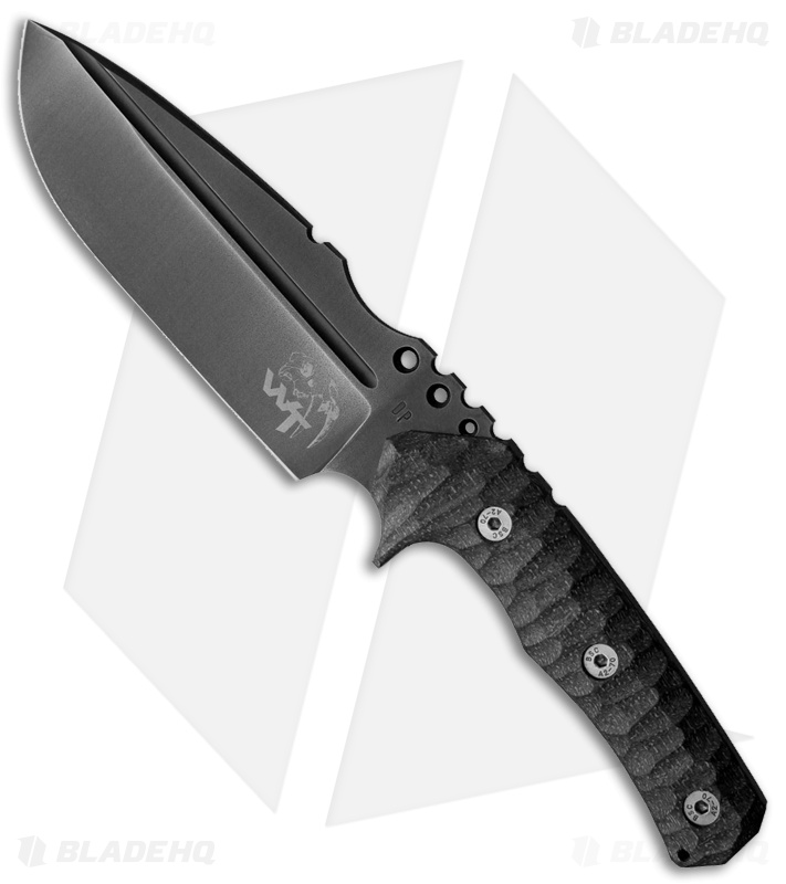 Wander Tactical Uro Tactical Fixed Blade Knife Black Micarta (5.7" Gray)