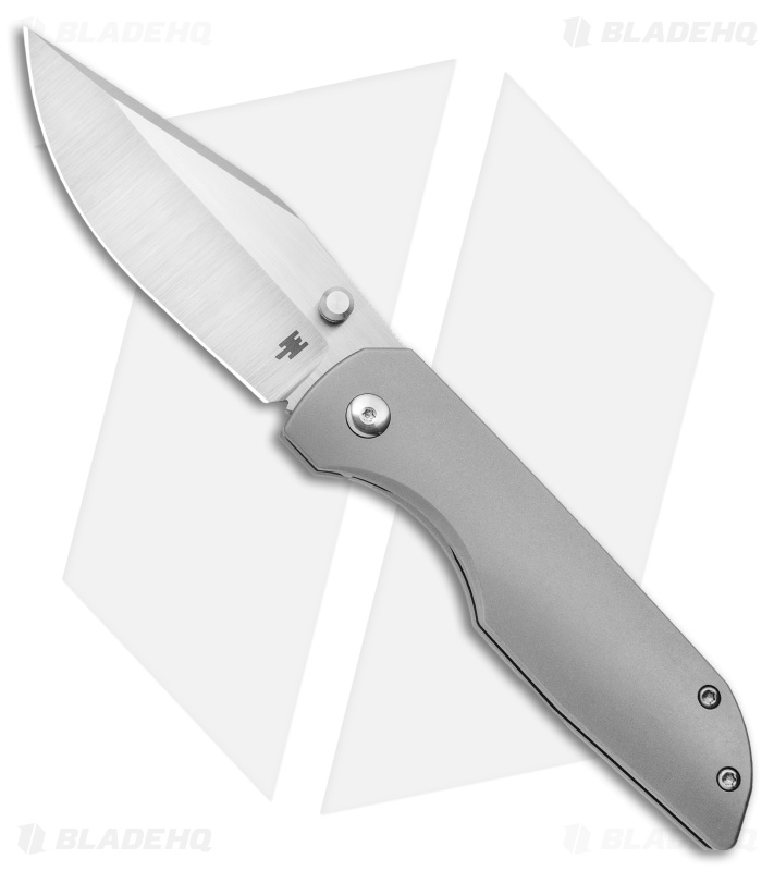 Wehr Knives Production Lukas-P Frame Lock Knife Titanium (3.25" Satin)