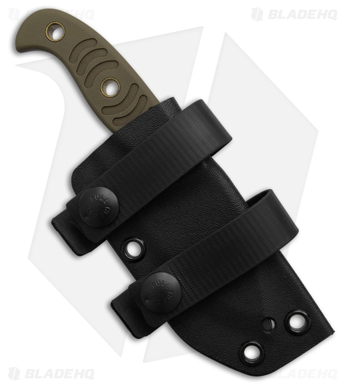 Wenger Blades Aphid Tracker Fixed Blade Knife OD Green G-10 (2.6" Black)