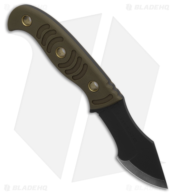 Wenger Blades Aphid Tracker Fixed Blade Knife OD Green G-10 (2.6" Black)