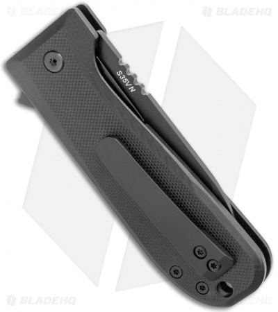 Wesn Goods Allman Liner Lock Knife Black G10 (2.75" Black) WESN044