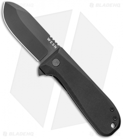 Wesn Goods Allman Liner Lock Knife Black G10 (2.75" Black) WESN044