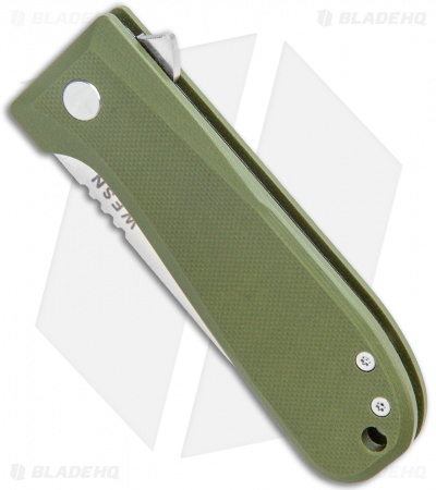 Wesn Goods Allman Liner Lock Knife OD G10 (2.75" Satin) WESN042